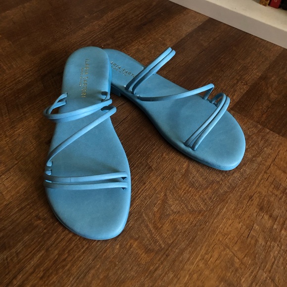 Ilaria Sartori Made In Italy Light Blue Strap Sandals Size 9, 40 - Picture 2 of 7
